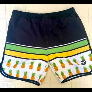 The WOD Life Pineapple CrossFit shorts.